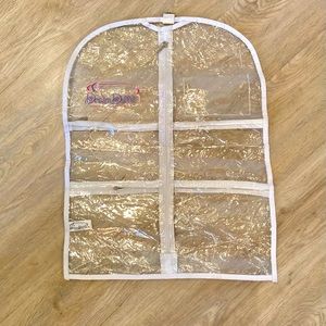 Clear Travel Bag with White Trim